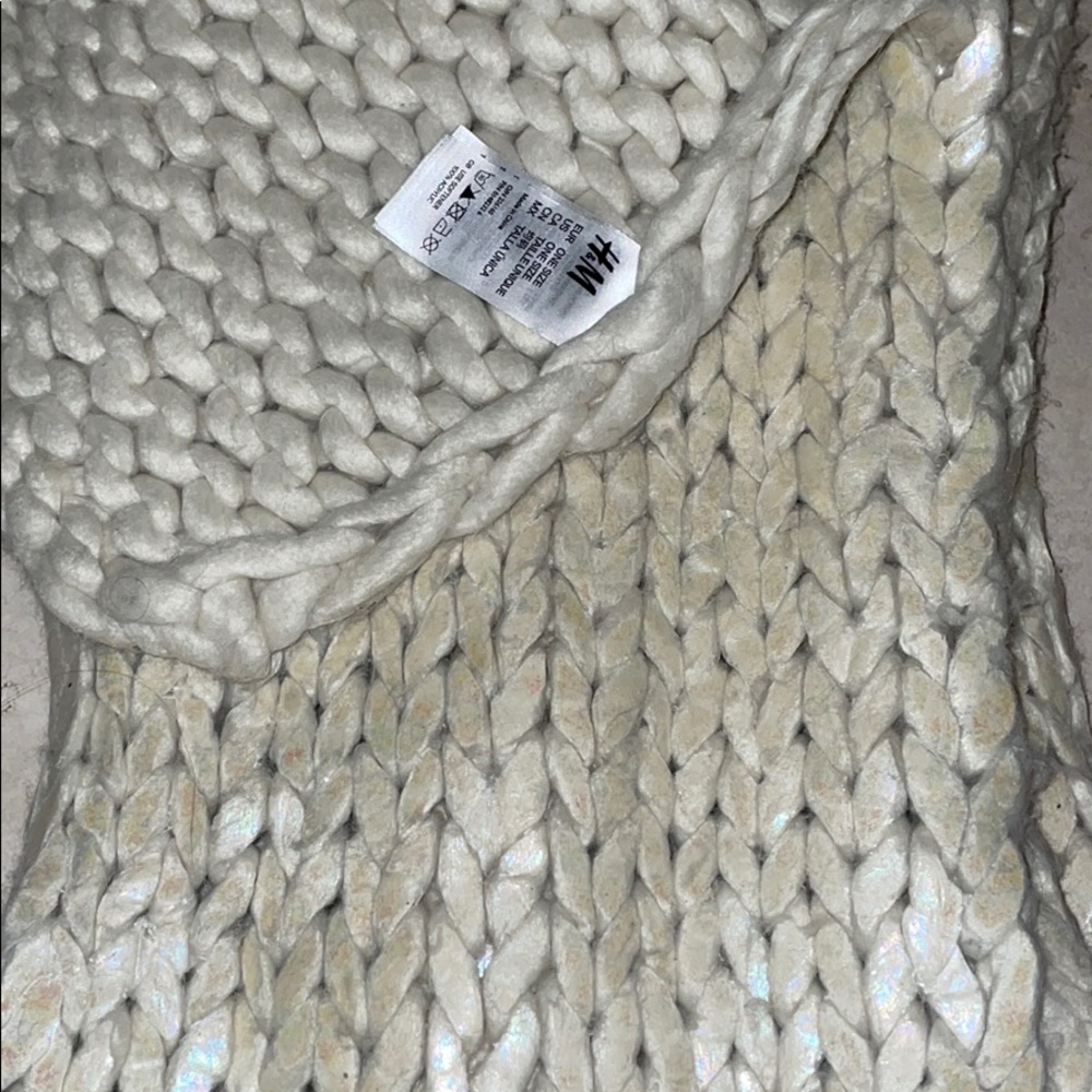 H&M Metallic Coated Scarf